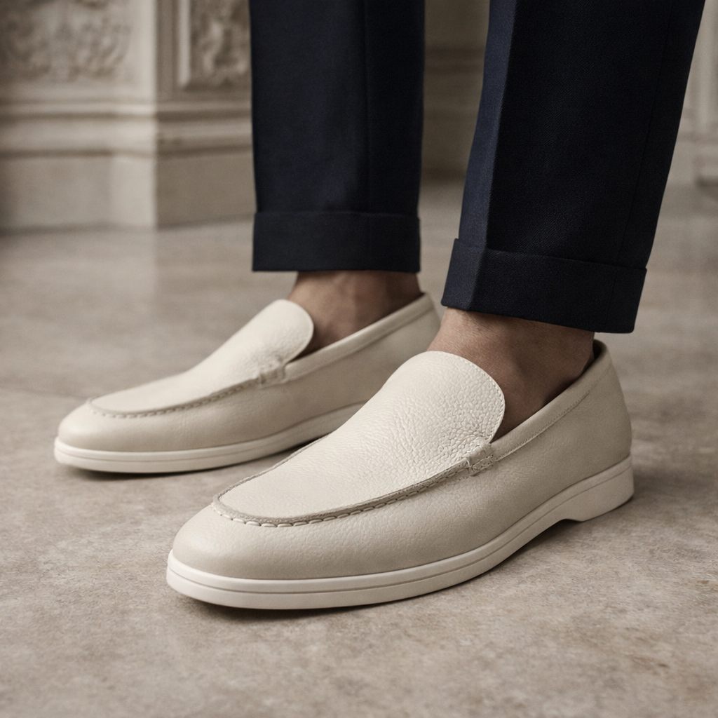 Old Money Cowhide Leather Loafers